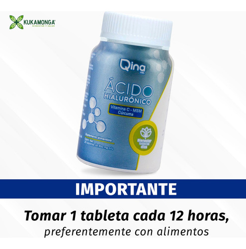 1 Rm Qina + 1 Ácido Hialurónico Qina Sabor Sin sabor