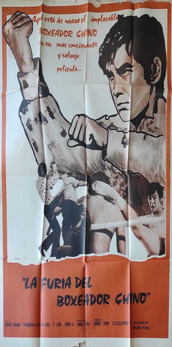Poster Antiguo La Furia Del Boxeador Chino 917 (Usado)