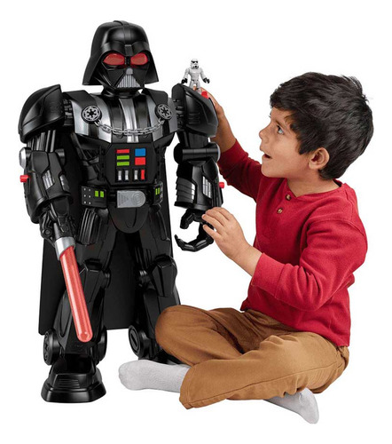 Figura Star Wars Vader Bot Imaginext 75 Cm Luz E Som Mattel