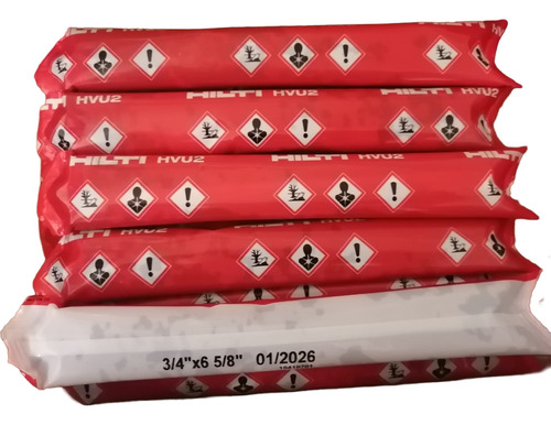 Anclaje Hilti Cápsula Química Hvu2 3/4 X6 5/8 (caja 10 Pza)