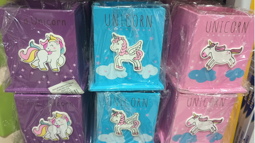 Cajitas De Madera Niñas Unicornio 