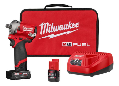 Chave Impacto 1/2 Milwaukee 2555p-259n Fuel Com 2 Baterias 127/220V