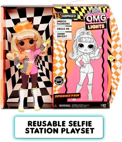 Lol Surprise Omg Lights Speedster Fashion Loira 15 Surpresas