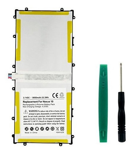 Bateria Tablet Para Samsung Nexus 10 32gb Li-pol 3.7v 9000ma