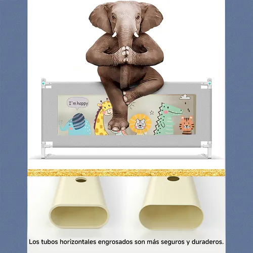 Baranda De Cama Seguridad Bebe Plegable Ajustable