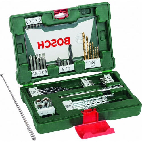 Juego Set Kit Bosch 48 Pzs Mechas Widia|metal|madera Puntas Tubos Avellanador Sujetador Y Soporte Magnetico Estuche