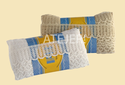 Imagen 3 de 5 de Puntilla Algodón Fb Art 857 De 45mm Por 10 Metros