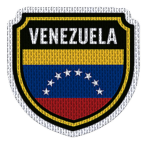 Parche 7,5cm Fshd Emblema Bandera Venezuela Modelo 127 Emblema Bandera Venezuela Modelo 127