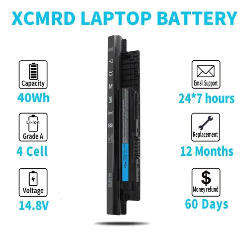Batería 40wh Xcmrd De 14,8 V Para Dell Inspiron Series R R R