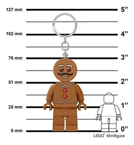 Lego Classic Gingerbread Man Llavero - 3 Pulgadas De Alto (k
