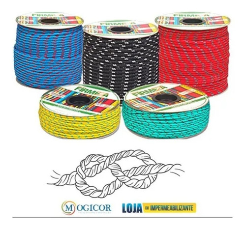Imagem 2 de 5 de Corda Para Amarrar Carga 12mm Com 50mts Corda Trançada