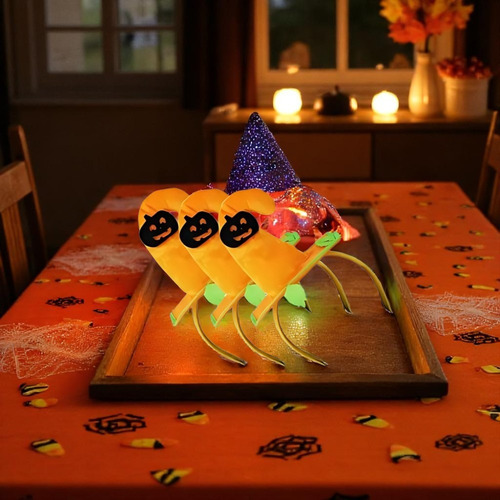 6 Pz Diadema Con Sombrero Calabaza Halloween Fiesta Disfraz