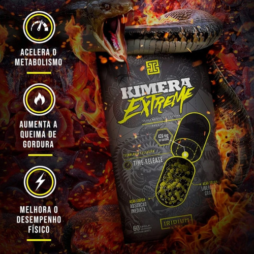 Kimera Thermo Extreme TermogĂȘnico 60 Comprimidos Iridium