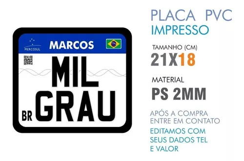 Placa Grau 244  MercadoLivre 📦