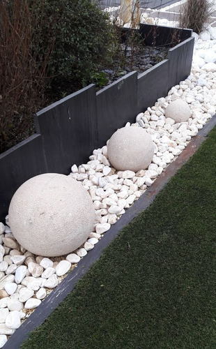 Piedra Decorativa De Marmol Blanco Primavera Jardines Maseta