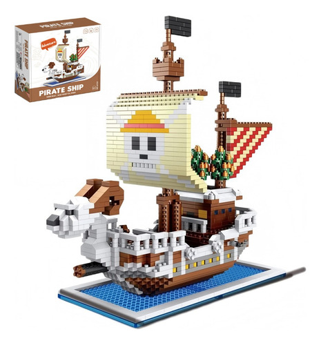 Barco Pirata Rompecabezas 3d One Piece Luffy Armables Blocks