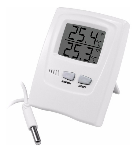 Termômetro Max E Min Com Sensor Externo 