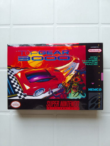 Caixa Repro + Berço Top Gear 3000 - Super Nintendo Snes (Usado)