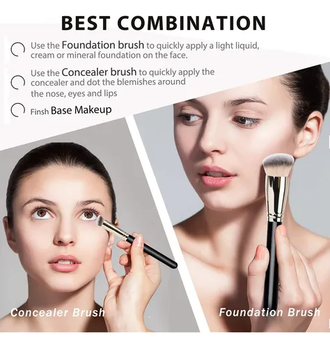 Dpolla Pro - Brocha De Maquillaje Y Corrector Impecable, Per