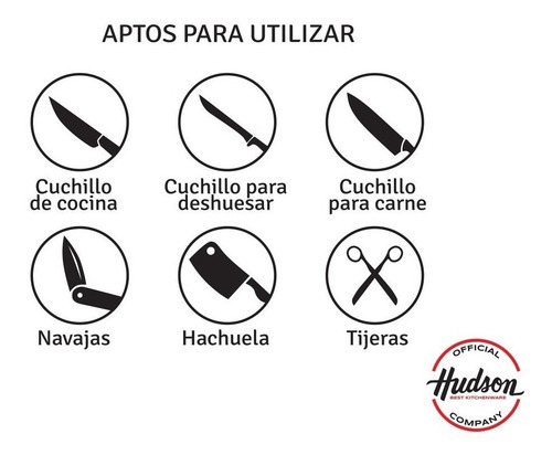 Afilador De Cuchillos 3 Tiempos Hudson Con Mango