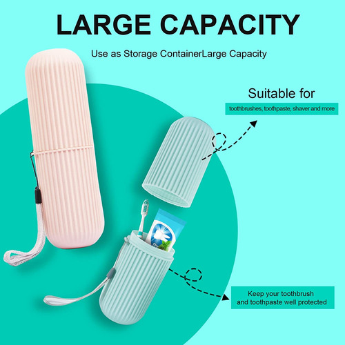 Estuche Para Cepillo Para Polvo De Dientes De Viaje, Soporte