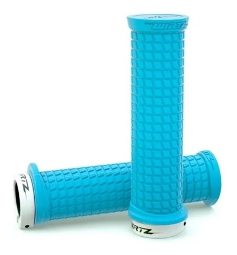 Imagen 1 de 4 de Puños Universales Atv Cuatriciclo Turquesa Lock On Wirtz