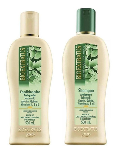 Imagem 1 de 1 de Kit Bio Extratus Jaborandi Shampoo 500ml E Condicionador 500