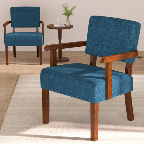 Fagaga Juego De 2 Sillas Decorativas Con Mesa Sillas De Sala