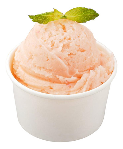 Contenedor De Helado/sopa En Cartón Encerado Blanco 8oz 