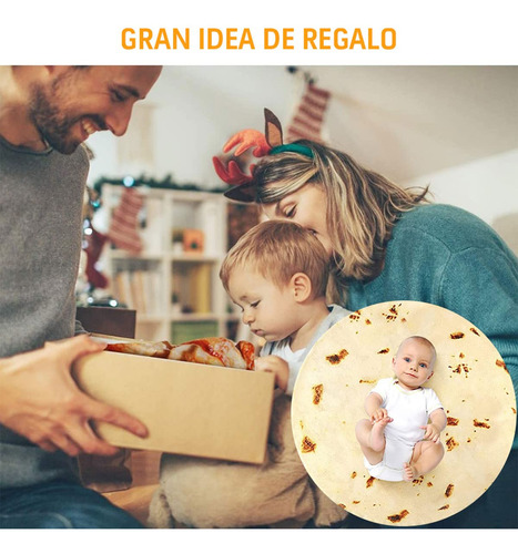 Manta De Burrito Redondo De Doble Cara Para Niños - Manta