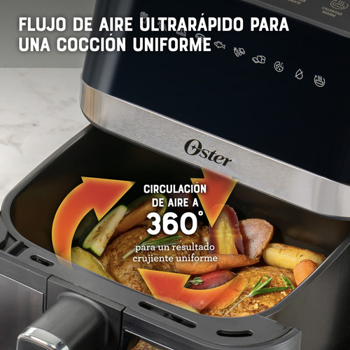 Freidora De Aire Digital Oster 4l 10 Programas Ckstaf40wddf
