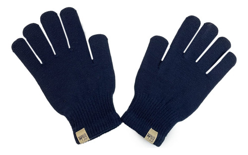 Guantes De Lana Minus33 Merino Wool Con Revestimiento Negros Color Diseño De La Tela