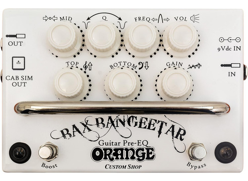 Custom Shop Bax Bangeetar Guitar Pre-eq Pedal De Efectos, Bl