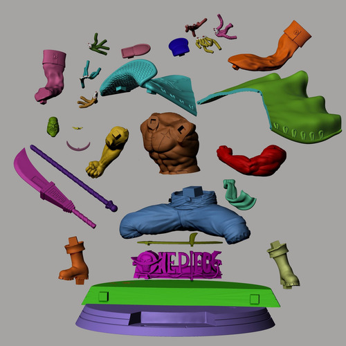 Barbablanca - One Piece Fan Art - Escultura