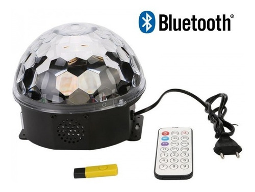 Bola Audioritmica 6 Colores Usb Sd Luces Led Dj + Pendrive