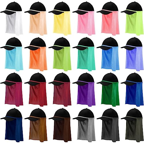 24 Pcs Protector Solar Cuello Ajustable Deporte Exterior