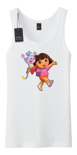 Musculosa Hombre Dora La Exploradora Diseño Logo - Psdo6