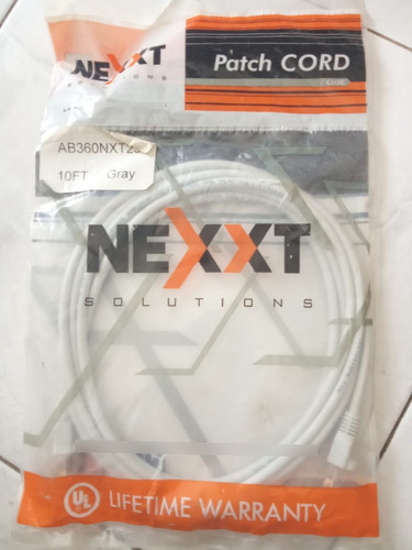 Patch Cord Marca Nexxt 3 Metros Cat5e Nuevo 