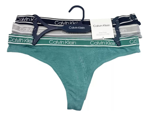 Calvin Klein Set 3 Tangas Bamboo Mujer Originales