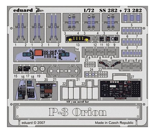 P3 Orion Para Hsg Rvl Painted Autoadhesivo 1 72 Eduard