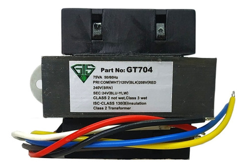 Transformador 75va 120v 208v 240v A 24v A/a