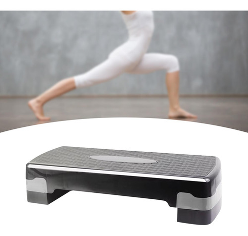 De Ejercicios Para Hombres Y Mujeres, Step 68cm Negro Y Gris