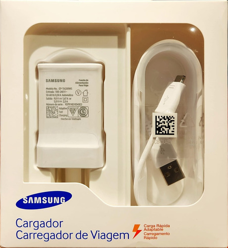 Cargador Samsung Carga Rapida Usb A C Travel Adapter 15w