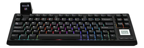Teclado Mecánico Inalambrico Epomaker Rt80 Con 2 Display
