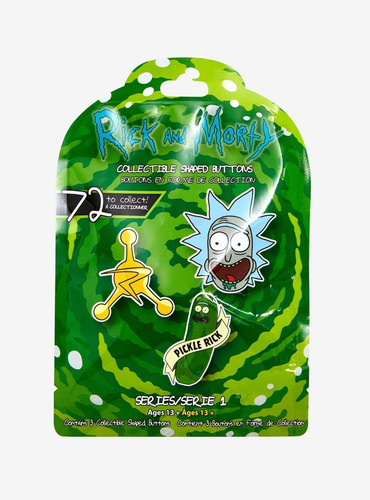 Rick Y Morty Pines Coleccionables 5 Sobres Pickle Rick