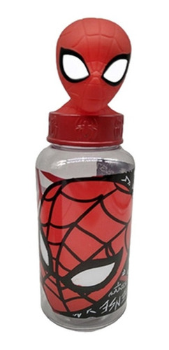 Botella Agua Infantil Spider Man Figurin 560ml Cresko