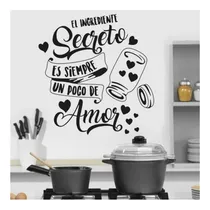 Comprar Vinilo Decorativo Pared Frase  Cocina El Ingrediente 60 X 60