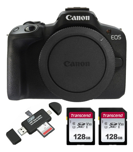 Cuerpo De Cámara Sin Espejo Canon Eos R50, Paquete Negro