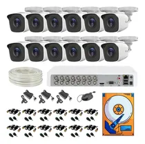 Comprar Kit Video Vigilancia 12 Camaras Hd 720p Utp Cat5e 305mts 2tb
