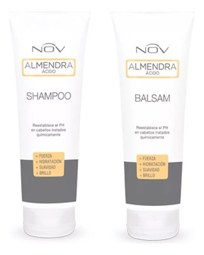 Nov Shampoo Y Acondicionador Almendra Acido Nutricion